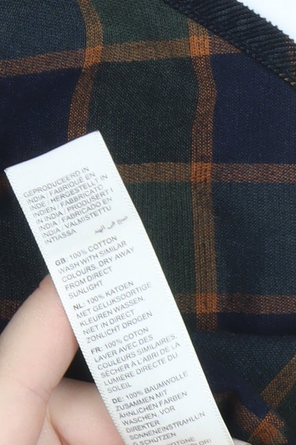 Fat Face Women’s Brown Check Long Sleeve Shirt Dress Size 12