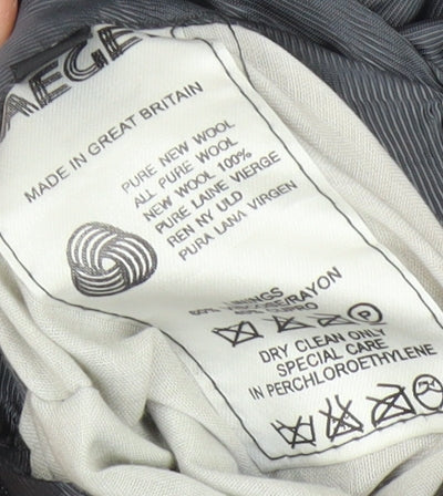 Jaeger Men's Grey Wool Blazer Jacket 42R Classic Fit Formal