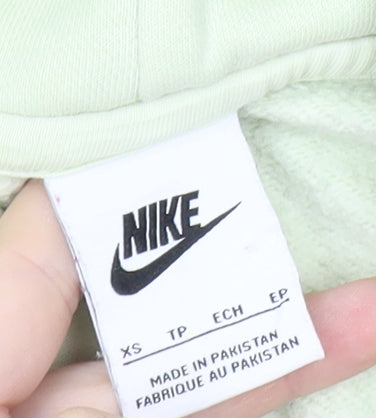 Nike Men's XS Green Pullover Hoodie Sports Fleece Sweatshirt