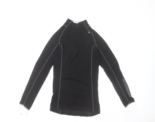 Helly Hansen Womens Black S 1/4 Zip Thermal Activewear Jacket