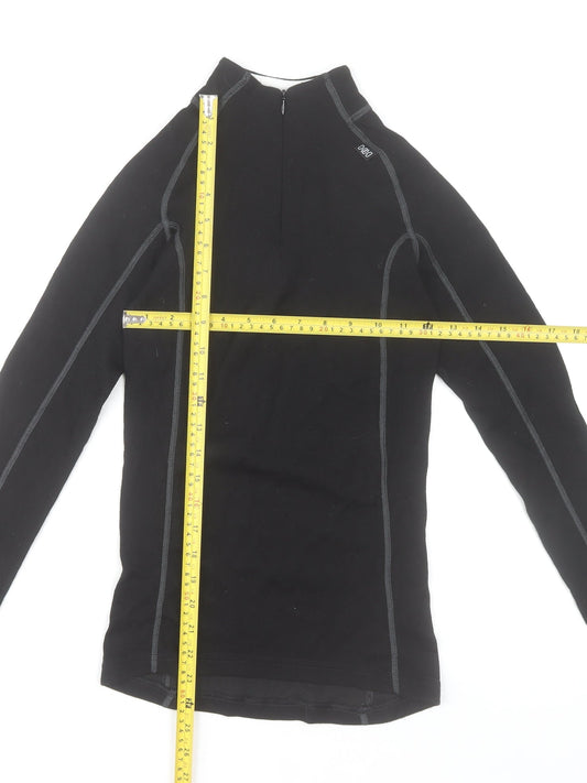 Helly Hansen Womens Black S 1/4 Zip Thermal Activewear Jacket