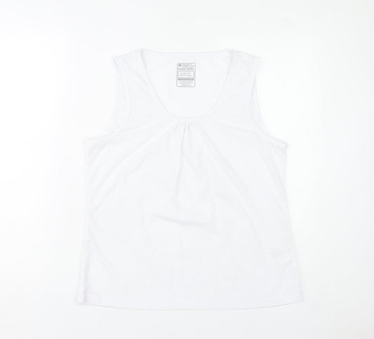 Mountain Warehouse Womens White ISOCool Tank Top Size 14 Quick Dry
