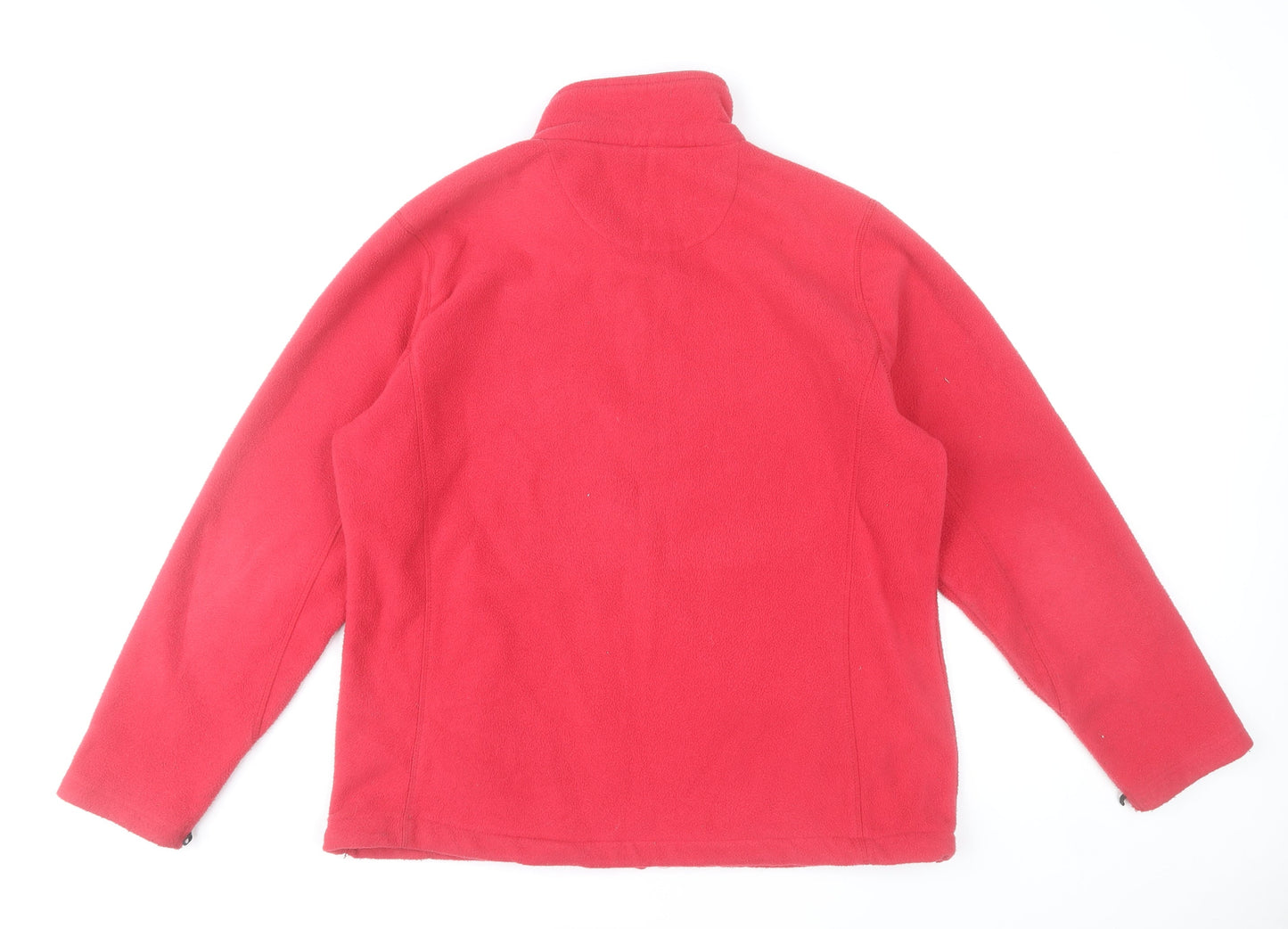 Regatta Womens Red Fleece Full Zip Outdoor Jacket Size 16
