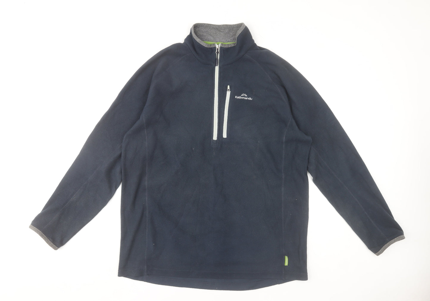 Kathmandu Men’s Blue Fleece 1/2 Zip Pullover Sweatshirt L