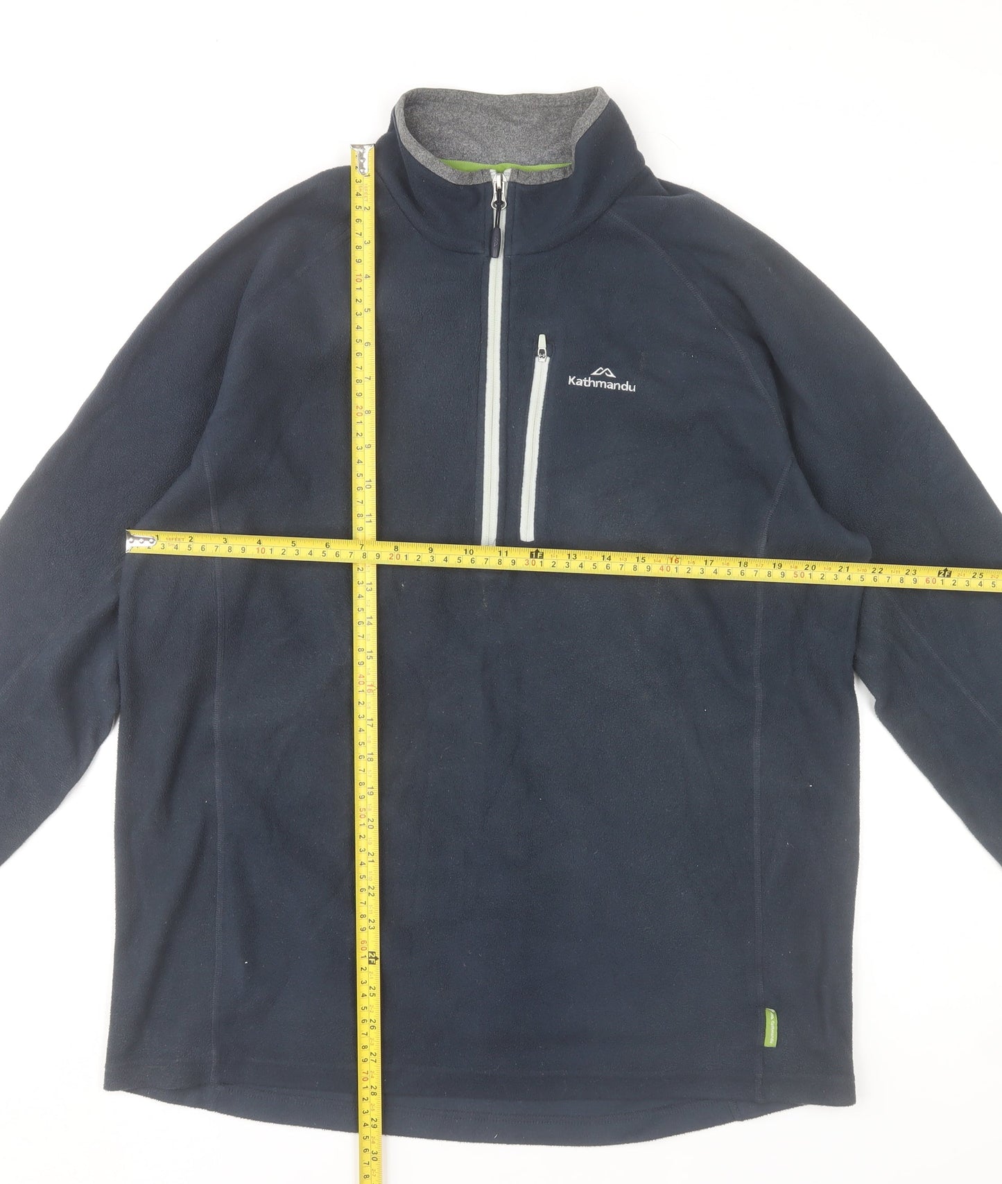 Kathmandu Men’s Blue Fleece 1/2 Zip Pullover Sweatshirt L