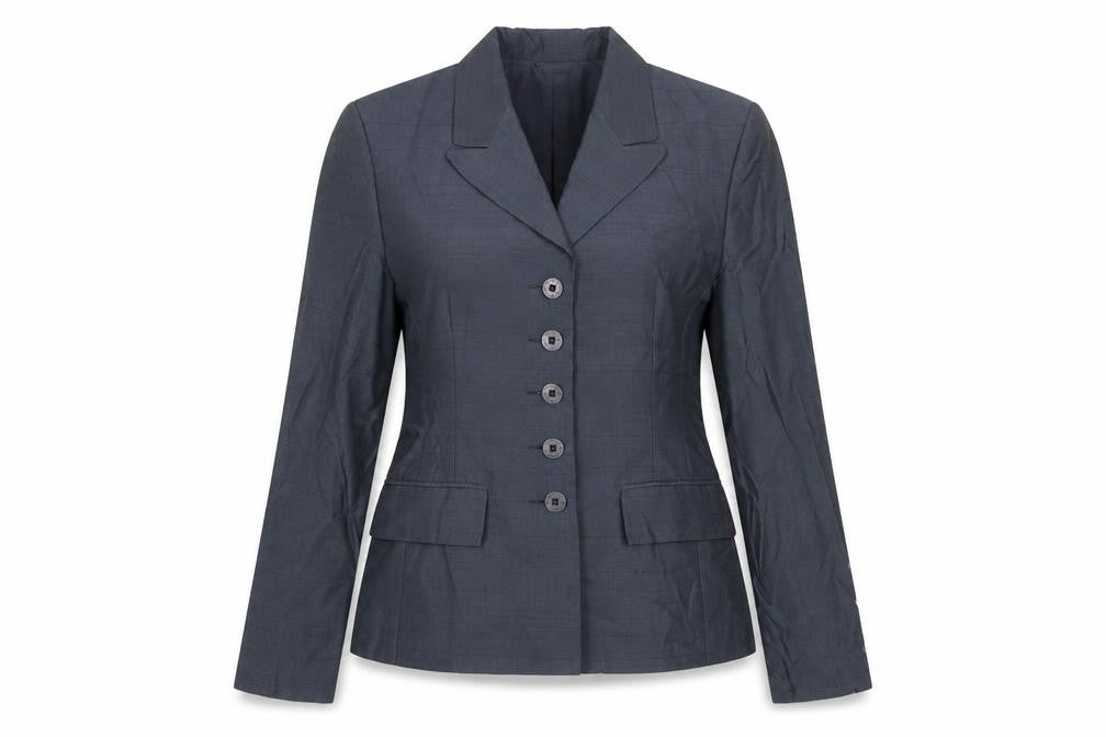 Mariola Women Blue Classic Blazer Size 4 Lined Tailored Single-Breasted