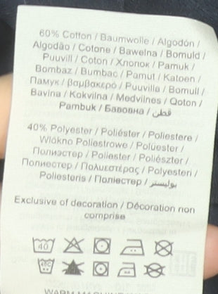 Jack & Jones Men's Blue Graphic Logo T-Shirt Size S Regular Fit