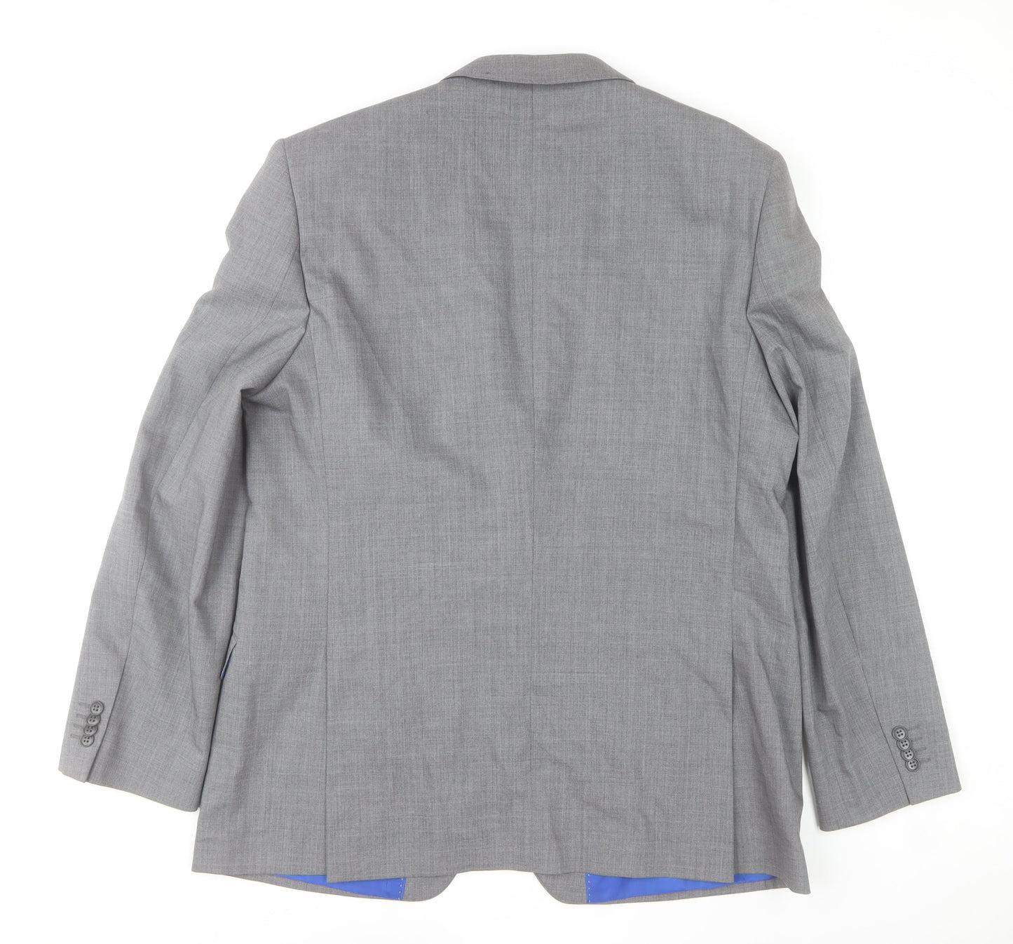 Performance Suit Men's Grey 44 Wool Blend Regular Fit Jacket