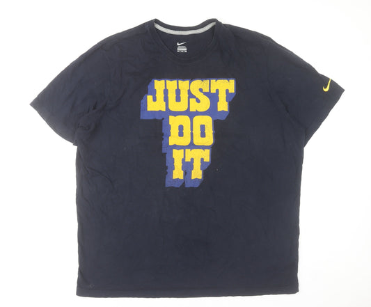Nike Men's Blue 2XL Just Do It Graphic Sports T-Shirt