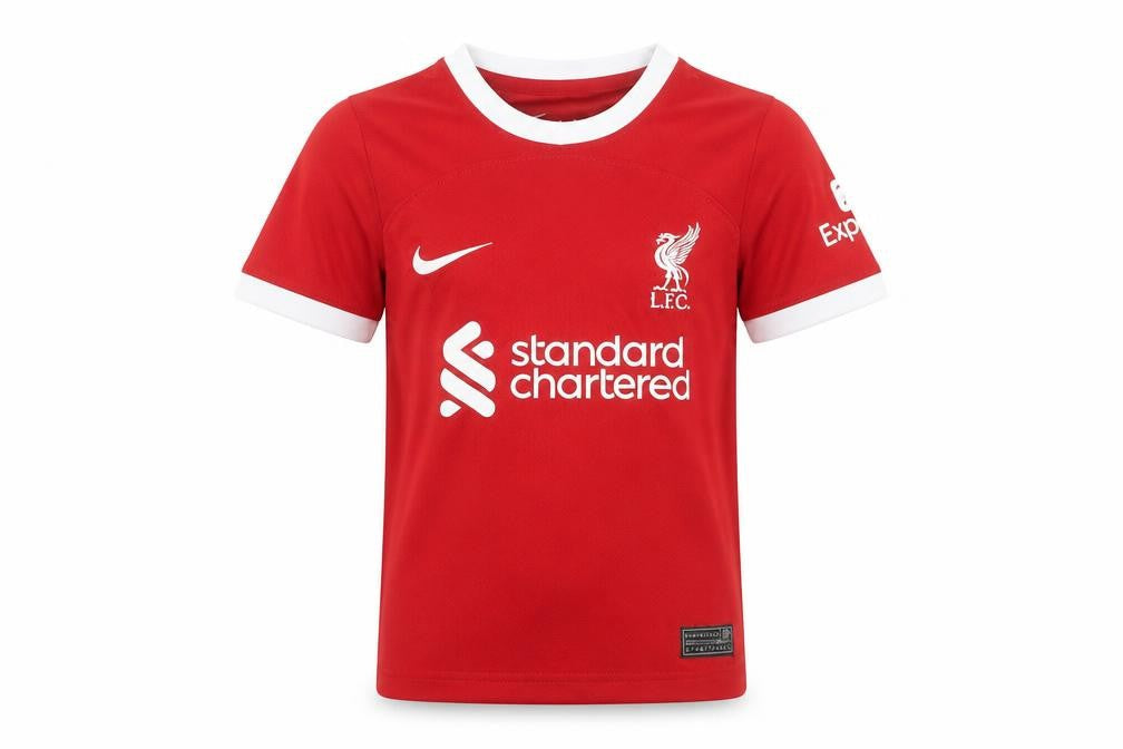 Nike Boys Red Liverpool FC Football Jersey T-Shirt 16 Years