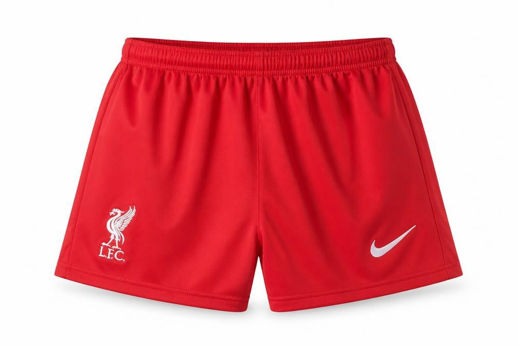 Nike Boys Red Liverpool FC Football Shorts Size 16 Ori-Fit Polyester