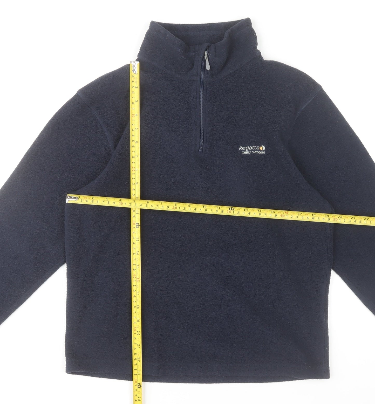 Regatta Men’s Blue Fleece 1/4 Zip Pullover Sweatshirt Size S