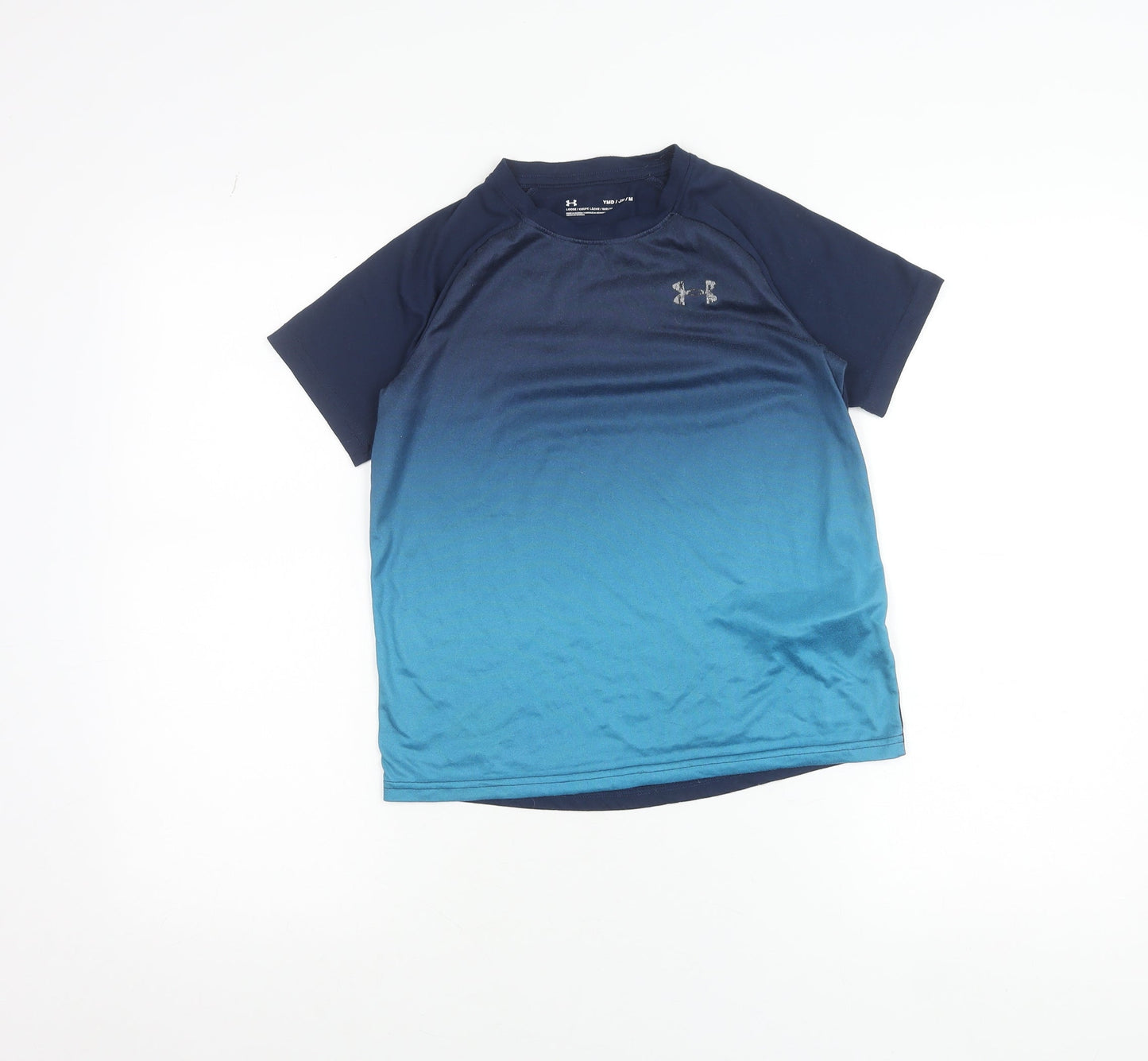 Under Armour Boys Blue M Sports T-Shirt Short Sleeve Moisture Wicking