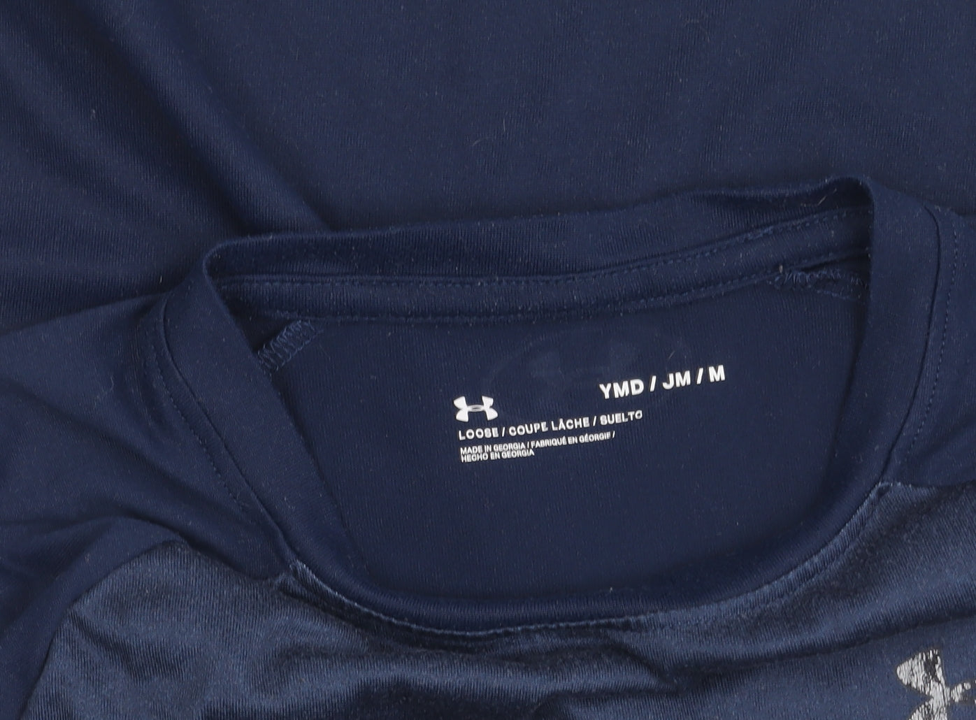 Under Armour Boys Blue M Sports T-Shirt Short Sleeve Moisture Wicking