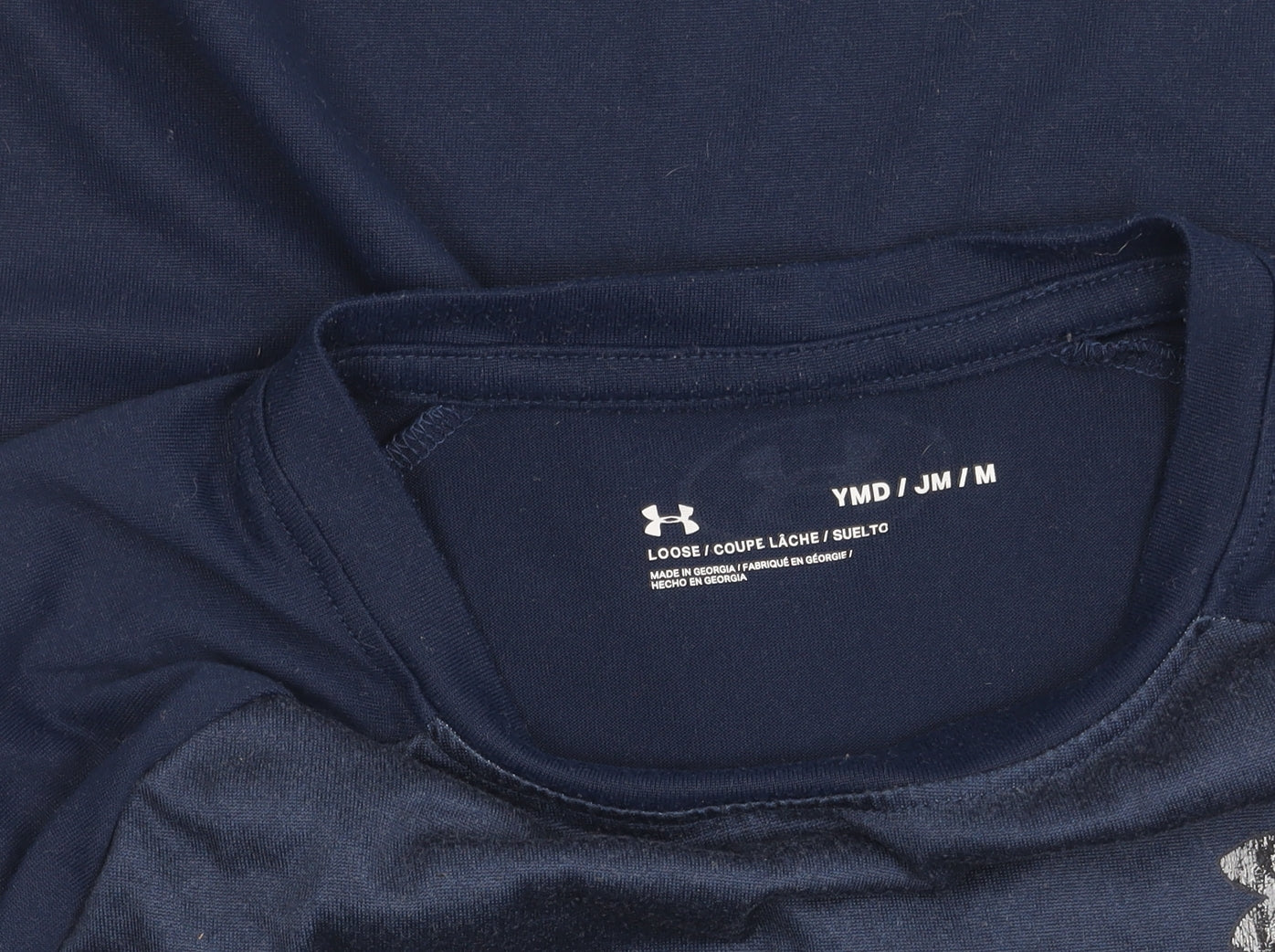 Under Armour Boys Blue M Sports T-Shirt Short Sleeve Moisture Wicking