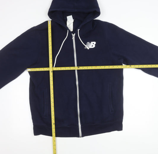 New Balance Men's Blue XL Hooded Full Zip Jacket
