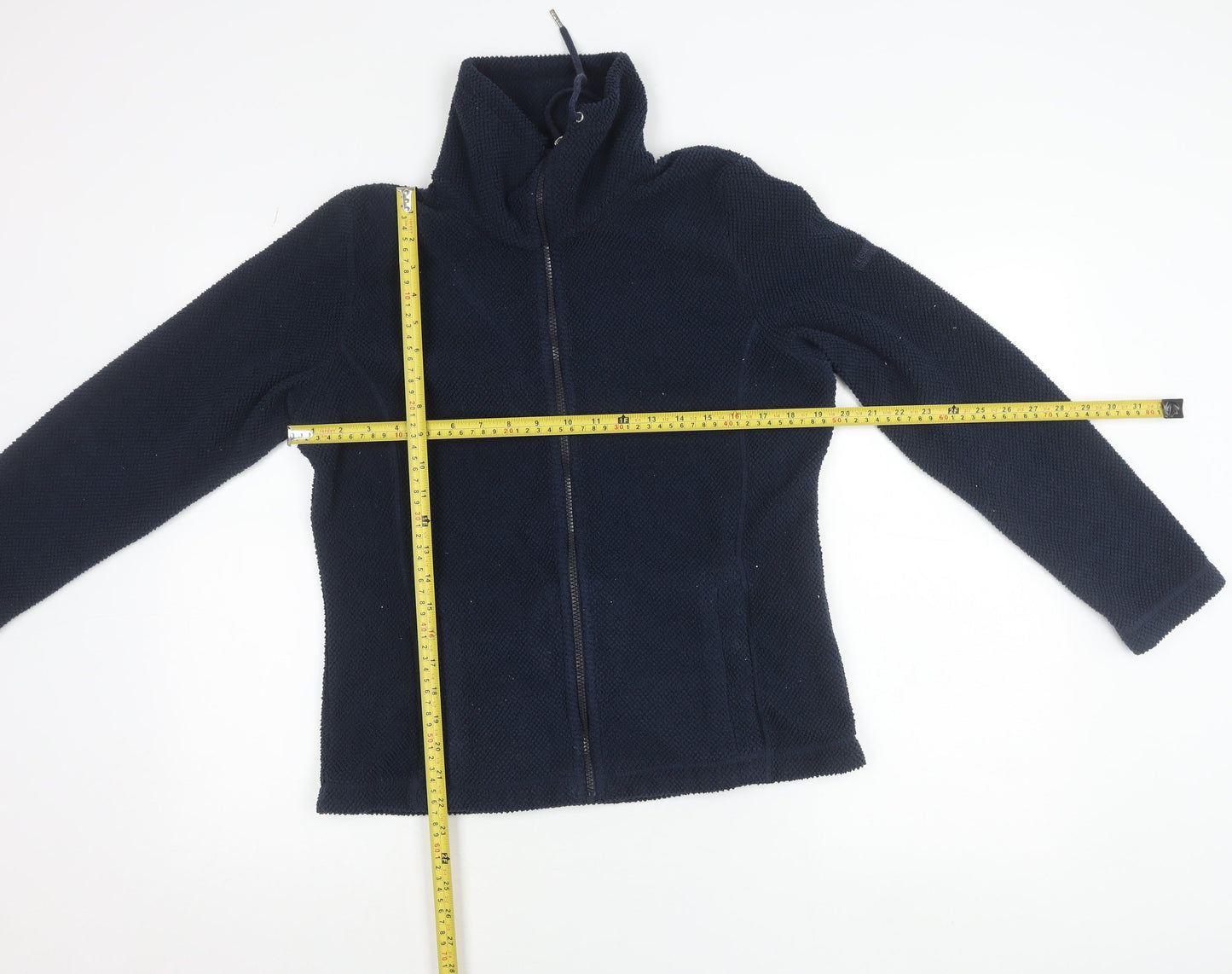 Regatta Womens Blue Fleece Full Zip Jacket UK 12 Outdoor Warm Layer