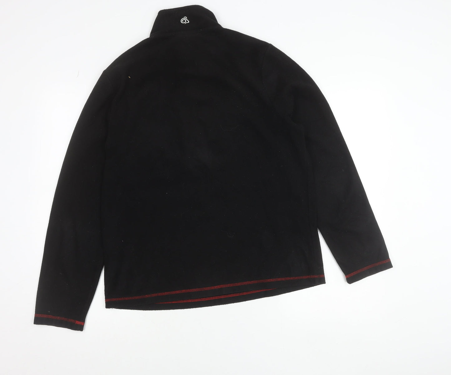 Craghoppers Mens Black Fleece Half Zip Sweatshirt Size L Outdoor Hiking