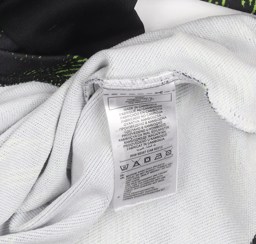 Adidas Boys Black Manchester United 1/4 Zip Training Top 11-12 Years