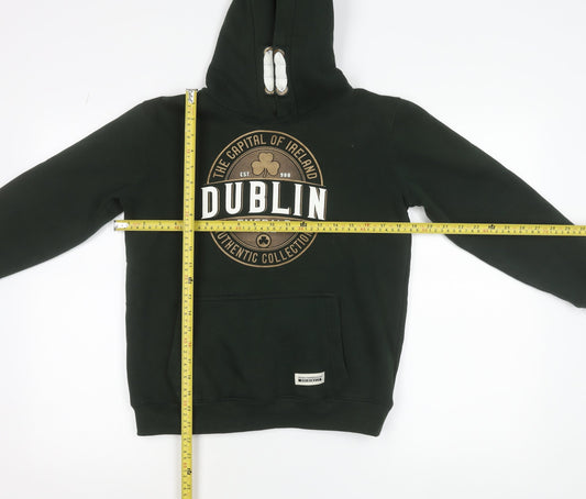 Irish Connexxion Boys Green Dublin Pullover Hoodie 11-12 Years Cotton Blend