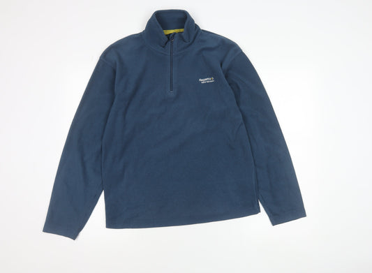 Regatta Men's Blue Fleece 1/4 Zip Pullover Sweatshirt Size S