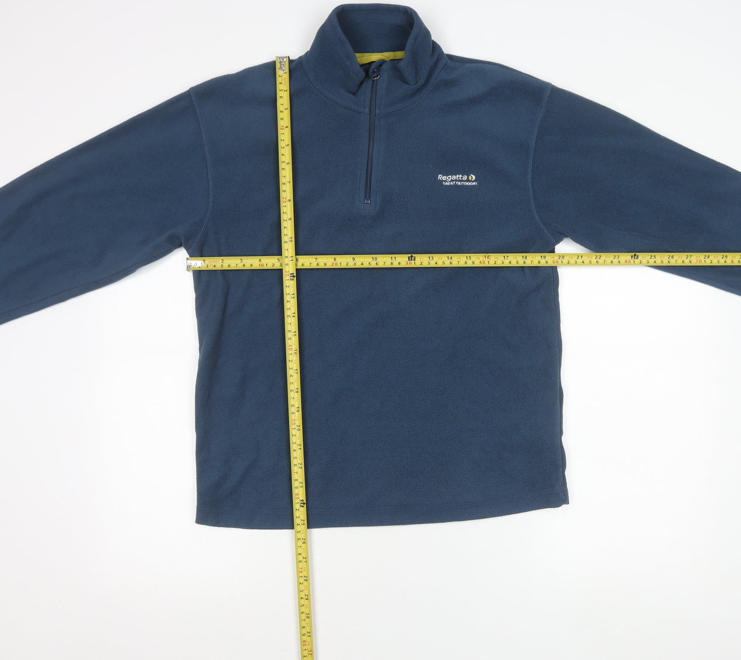 Regatta Men's Blue Fleece 1/4 Zip Pullover Sweatshirt Size S