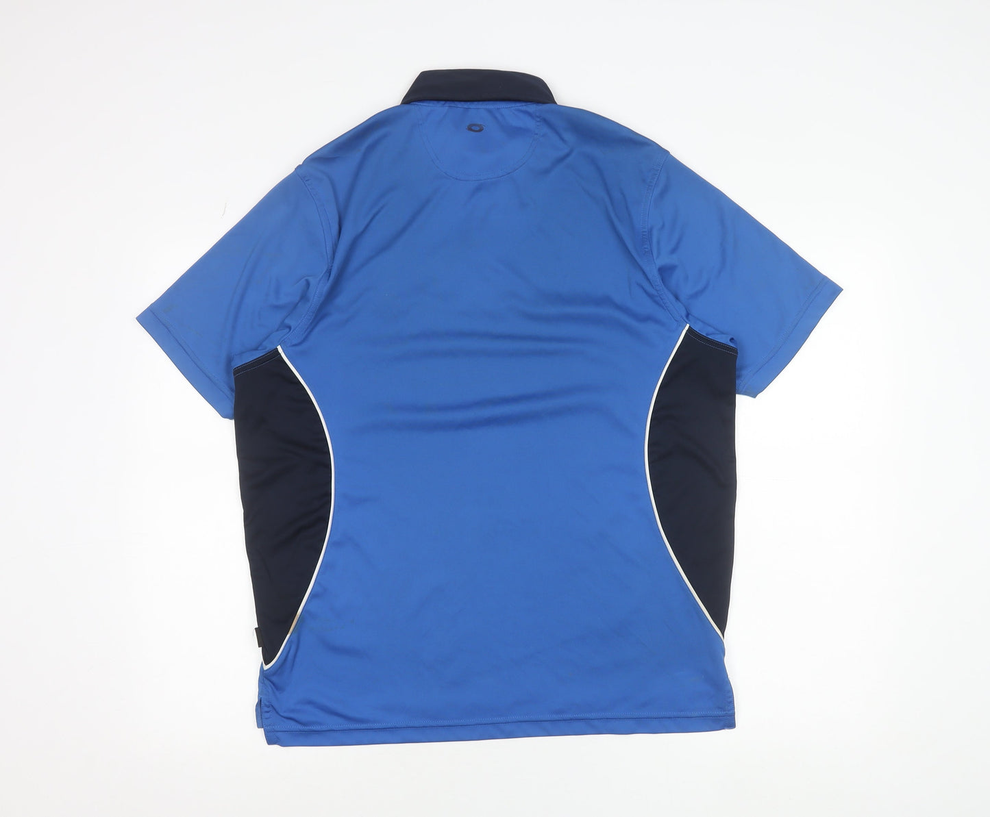 Kartel Mens Blue Polo Shirt L Munster Golf Technical Fit Short Sleeve