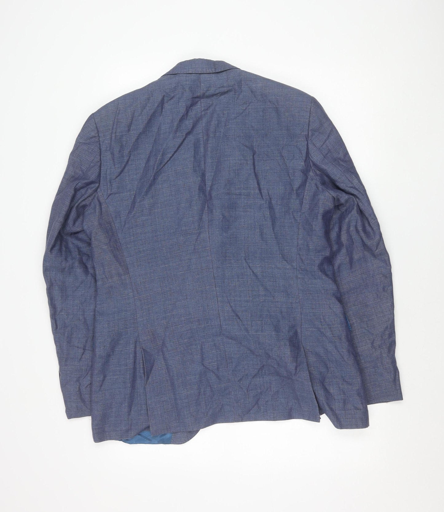 Tommy Hilfiger Men's Blue Wool Blend Two Button Blazer Size 50 Regular