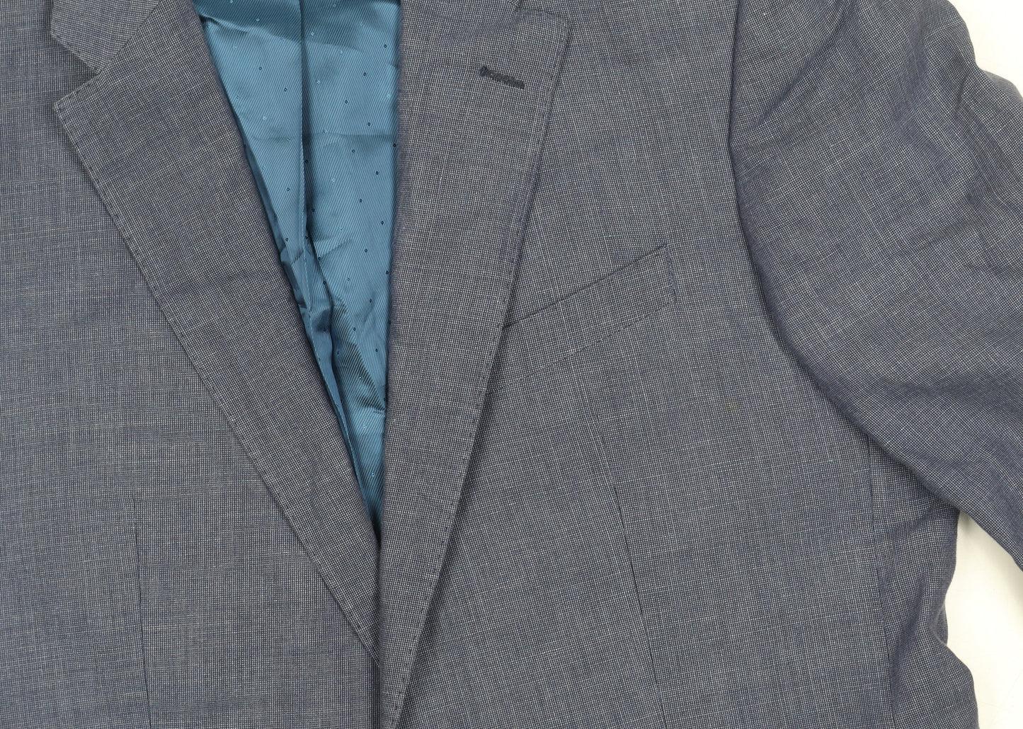 Tommy Hilfiger Men's Blue Wool Blend Two Button Blazer Size 50 Regular