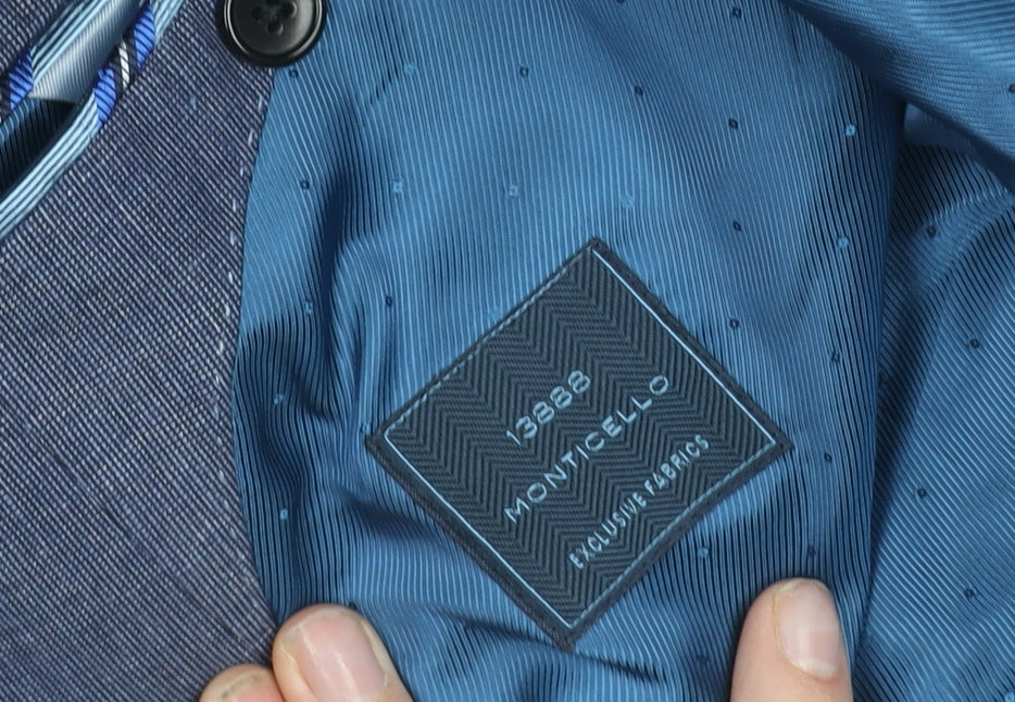 Tommy Hilfiger Men's Blue Wool Blend Two Button Blazer Size 50 Regular