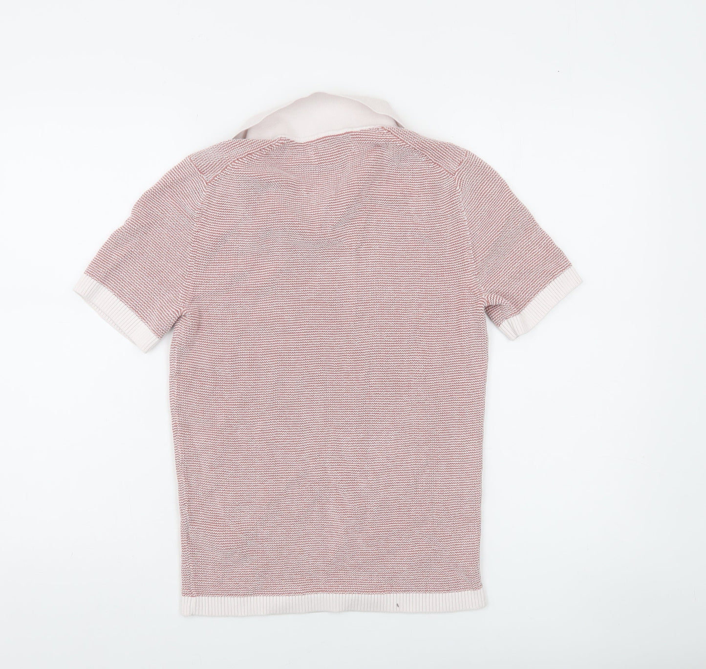Marks and Spencer Autograph Men's Pink Cotton Modal Polo Shirt S