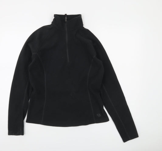 Mountain Hardwear Women's Black Fleece 1/2 Zip Pullover Sweatshirt M