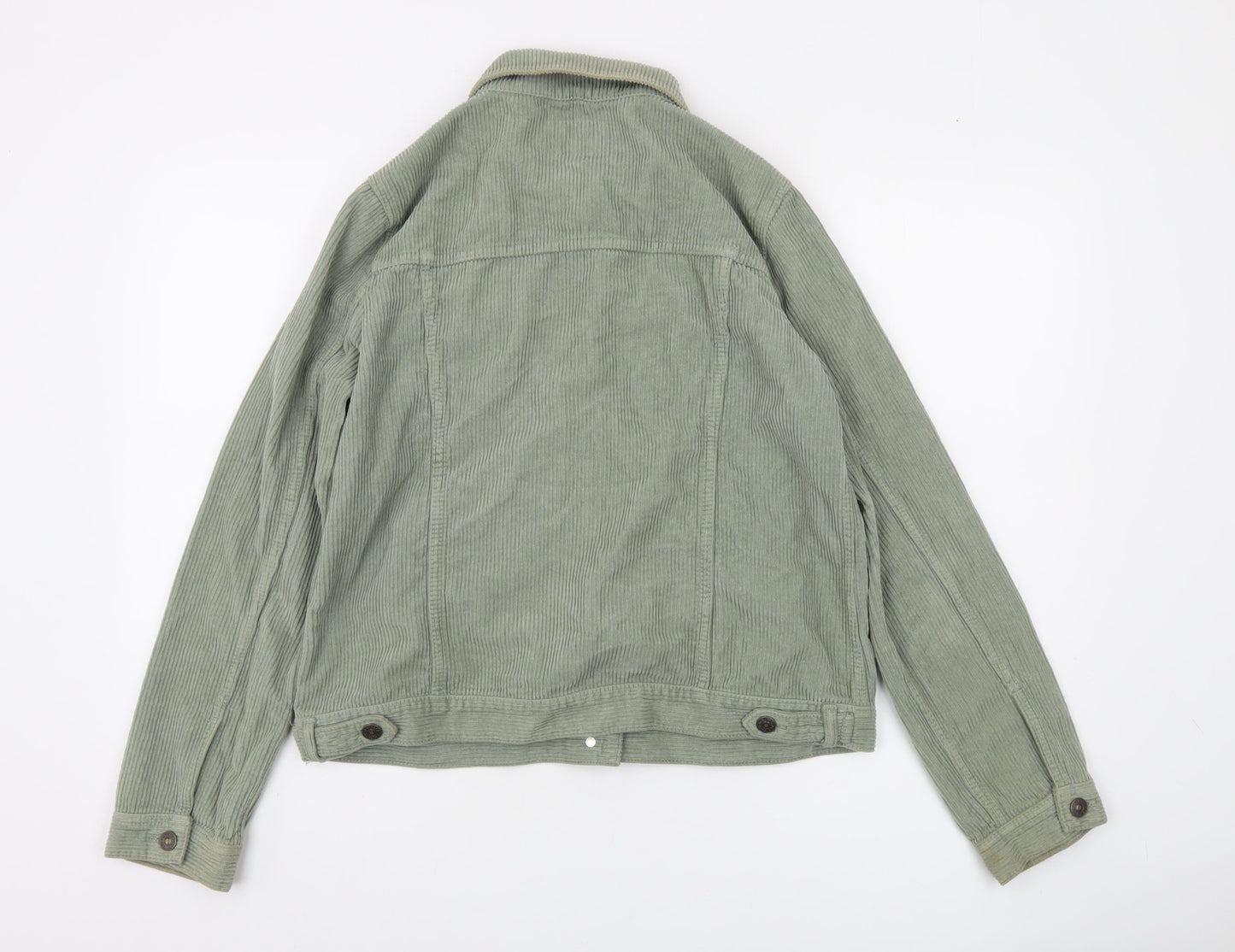 Fat Face Women’s Green Corduroy Jacket Size 14 Casual Buttoned