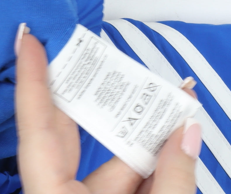 Adidas Boys Blue Track Jacket 12-18 Months Full Zip Sportswear