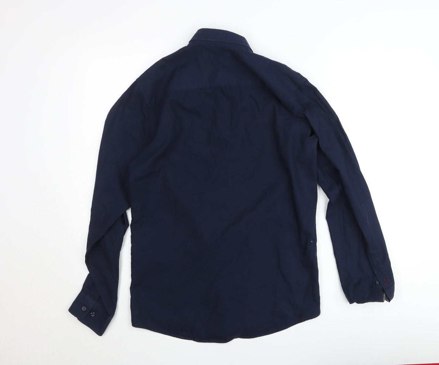 Jack & Jones Men's Blue Slim Fit Long Sleeve Button-Up Shirt Size M