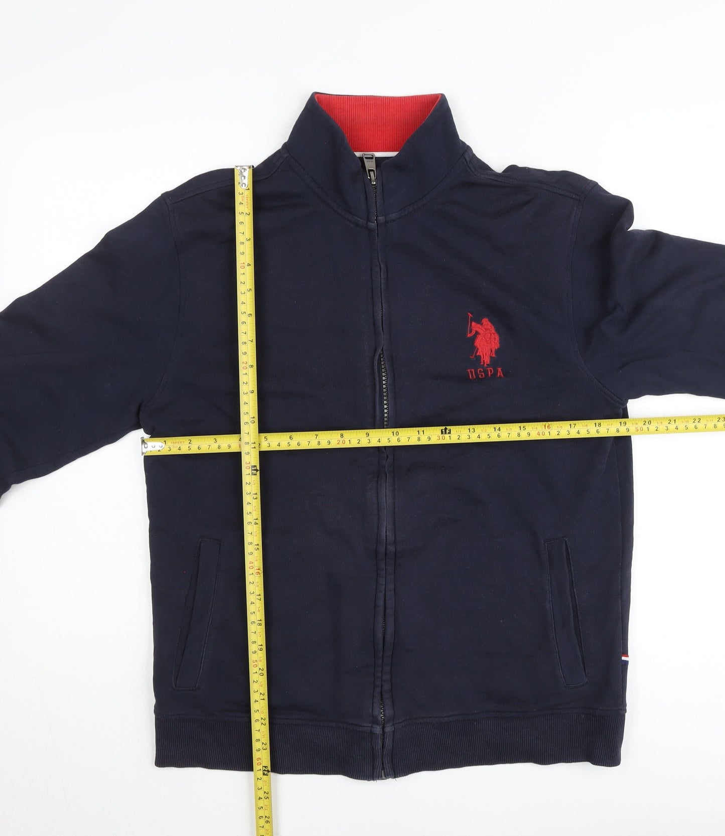 U.S. Polo Assn. Men's Blue Full Zip Basic Jacket Size M