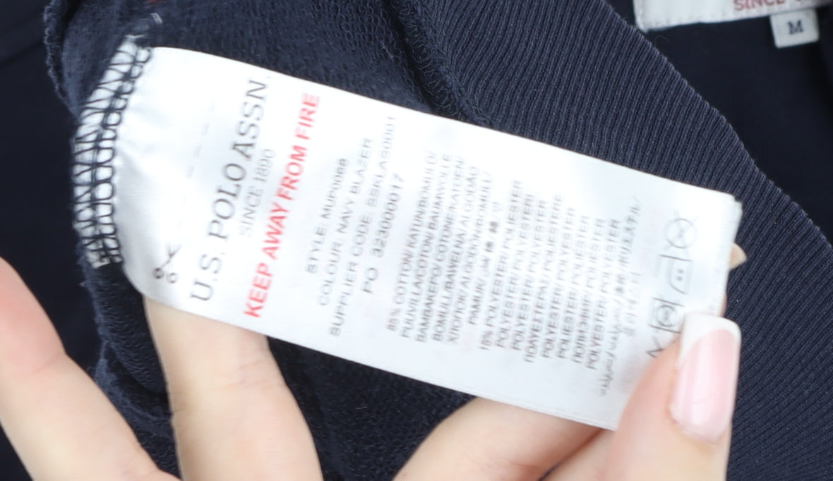 U.S. Polo Assn. Men's Blue Full Zip Basic Jacket Size M