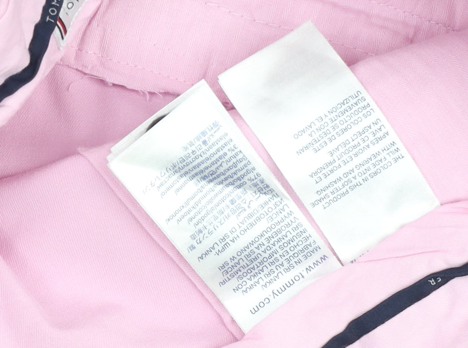 Tommy Hilfiger Men's Pink Slim Fit Chino Trousers Size S