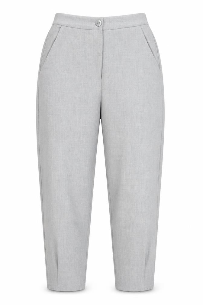 Zara Women's Grey XS Tapered Tailored Trousers