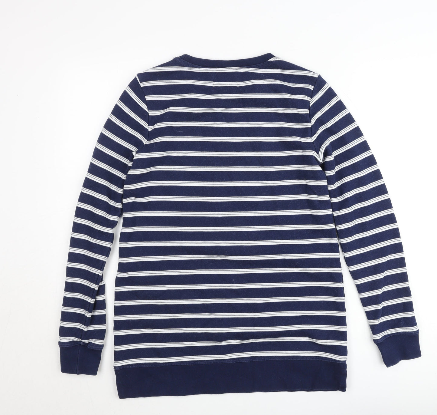 Womens UK XS Regular Lands' End Blue Pullover Sweatshirt