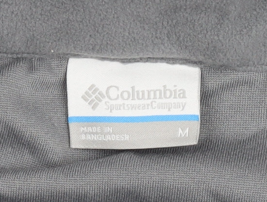 Columbia Mens Grey Fleece 1/4 Zip Pullover Sweatshirt M