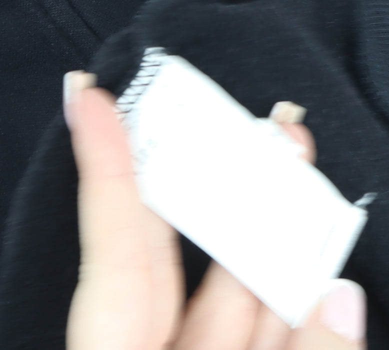 Firetrap Men’s Black Hooded Full Zip Jacket L Cotton Blend