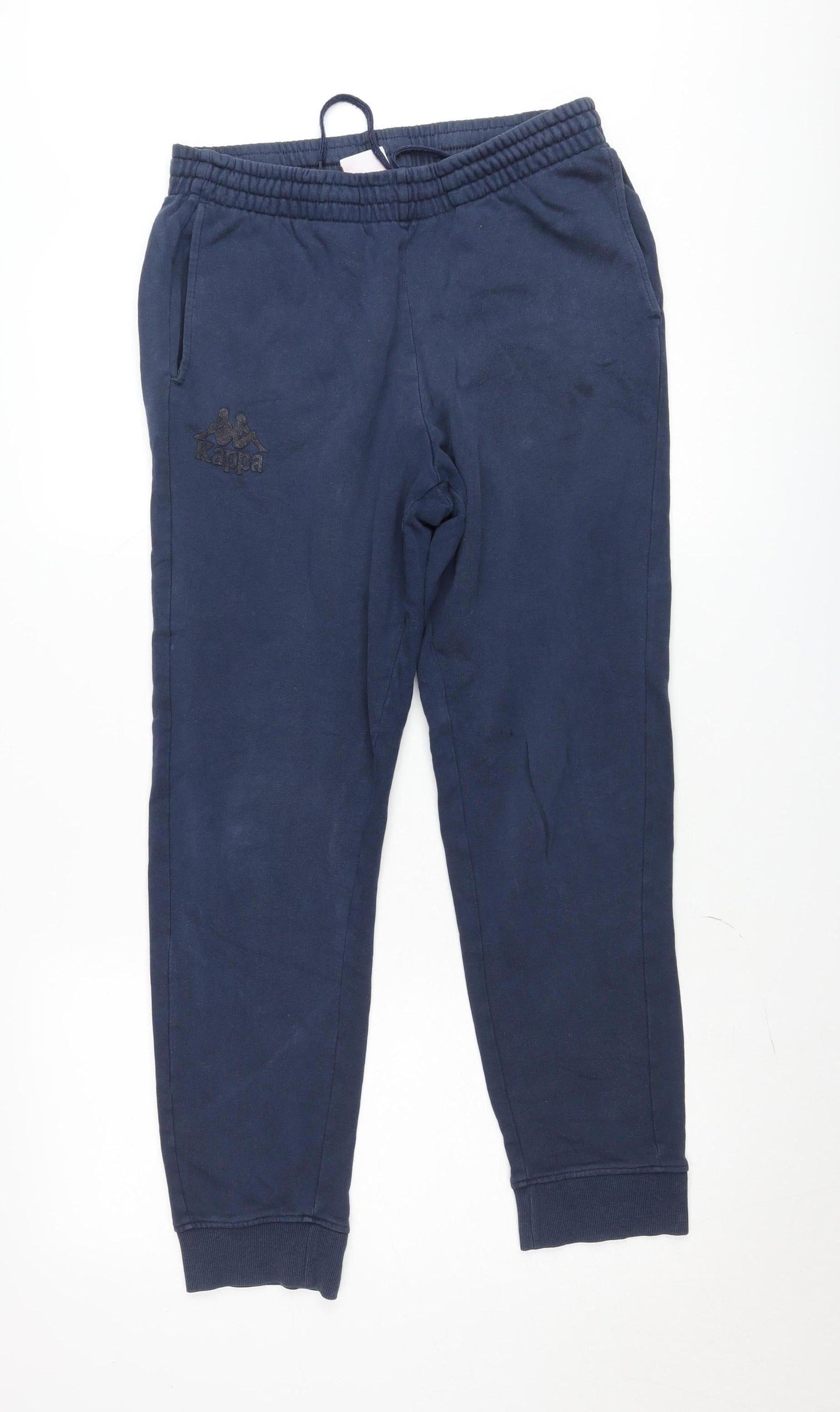 Kappa Men's Navy Small Jogger Sweatpants with Drawstring Waist