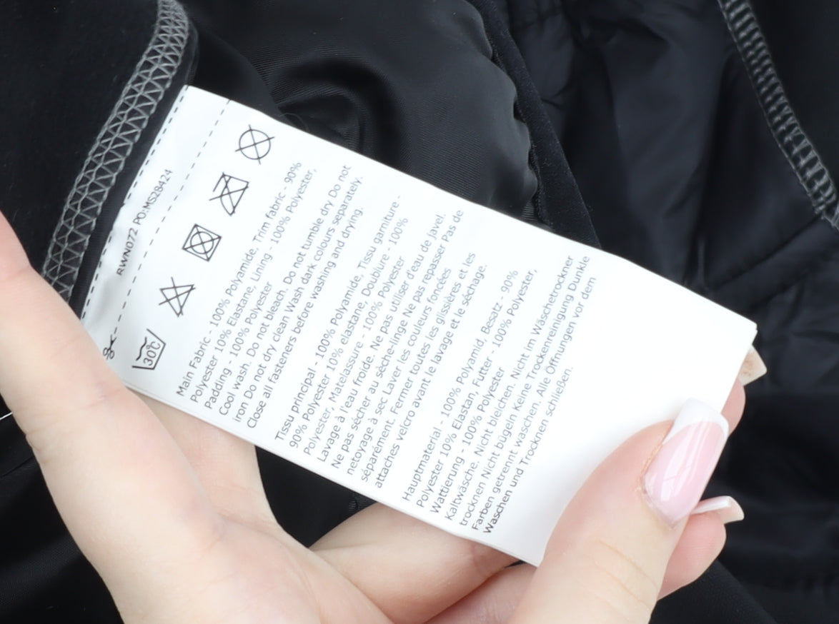 Regatta Men's Black Softshell Hooded Jacket Size M Outdoor Zip Up