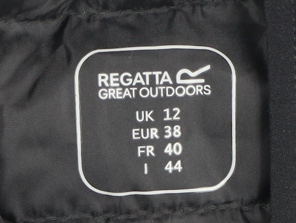 Regatta Men's Black Softshell Hooded Jacket Size M Outdoor Zip Up