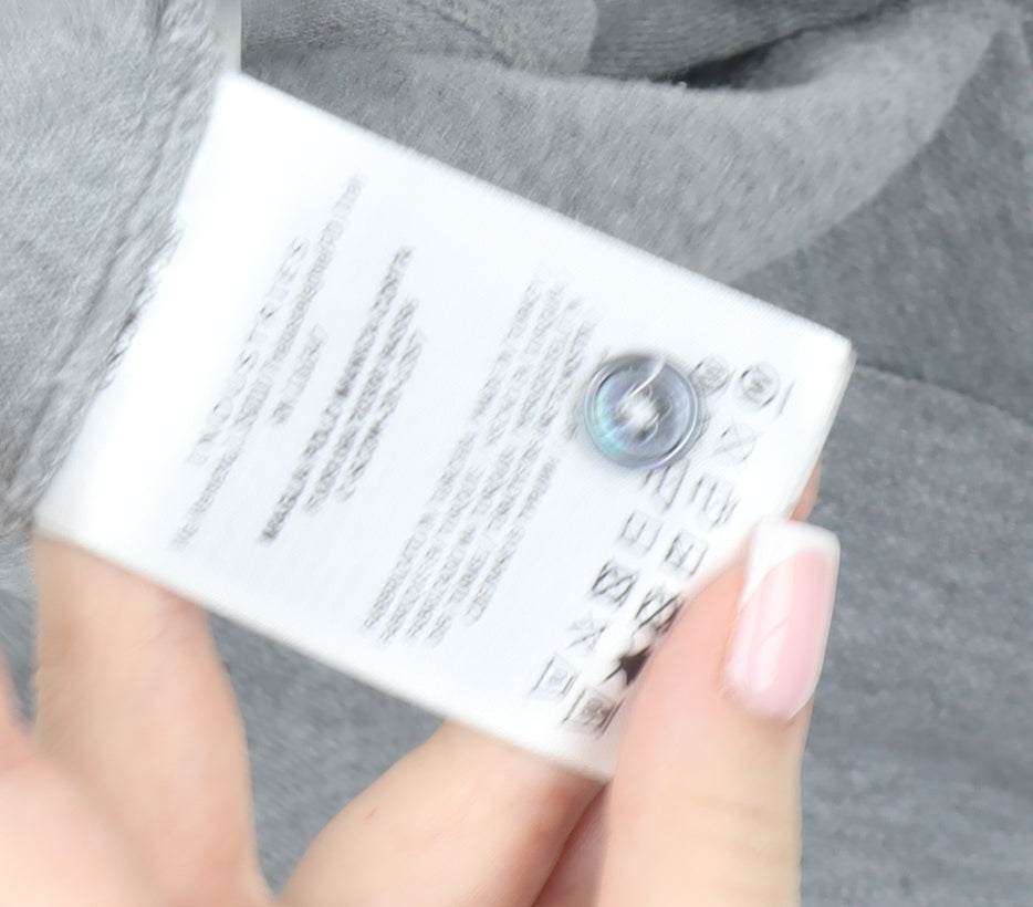 Moncler Men's Grey Short Sleeve Polo Shirt Size M Slim Fit