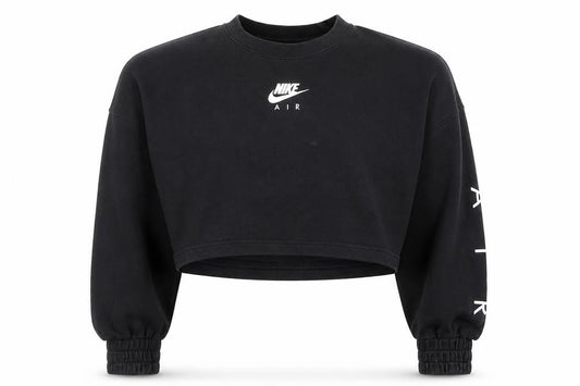 Womens UK M Relaxed Nike Black Pullover Sweatshirt