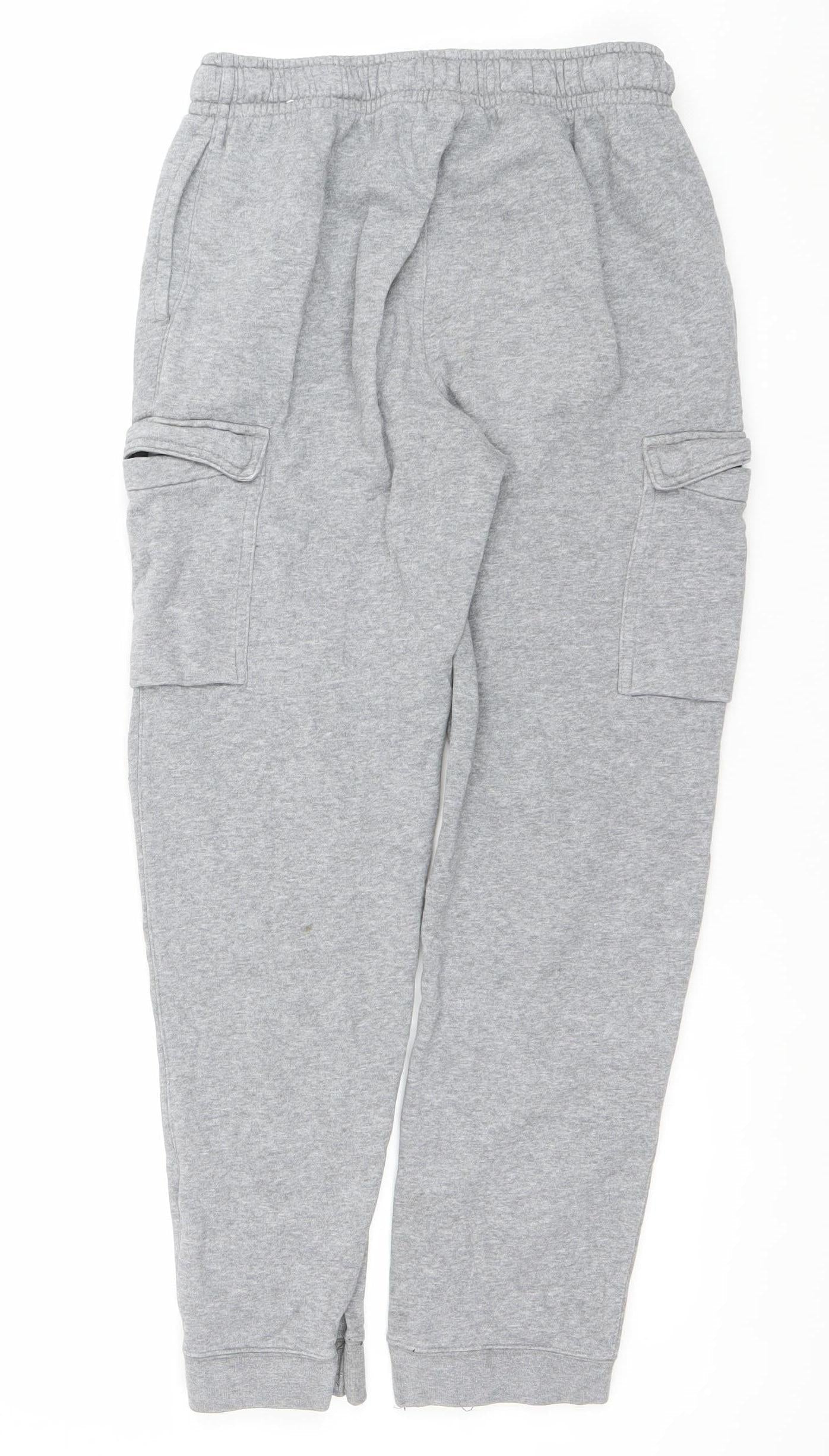 Nike Boys Grey XL Tapered Sweatpants Fleece Joggers 155/170cm
