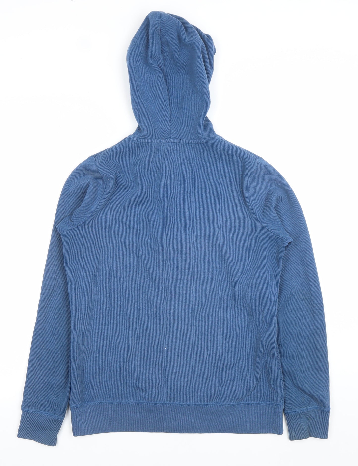 Kangol Women Blue Full Zip Hoodie Size 10 Cotton Blend Casual Sweatshirt