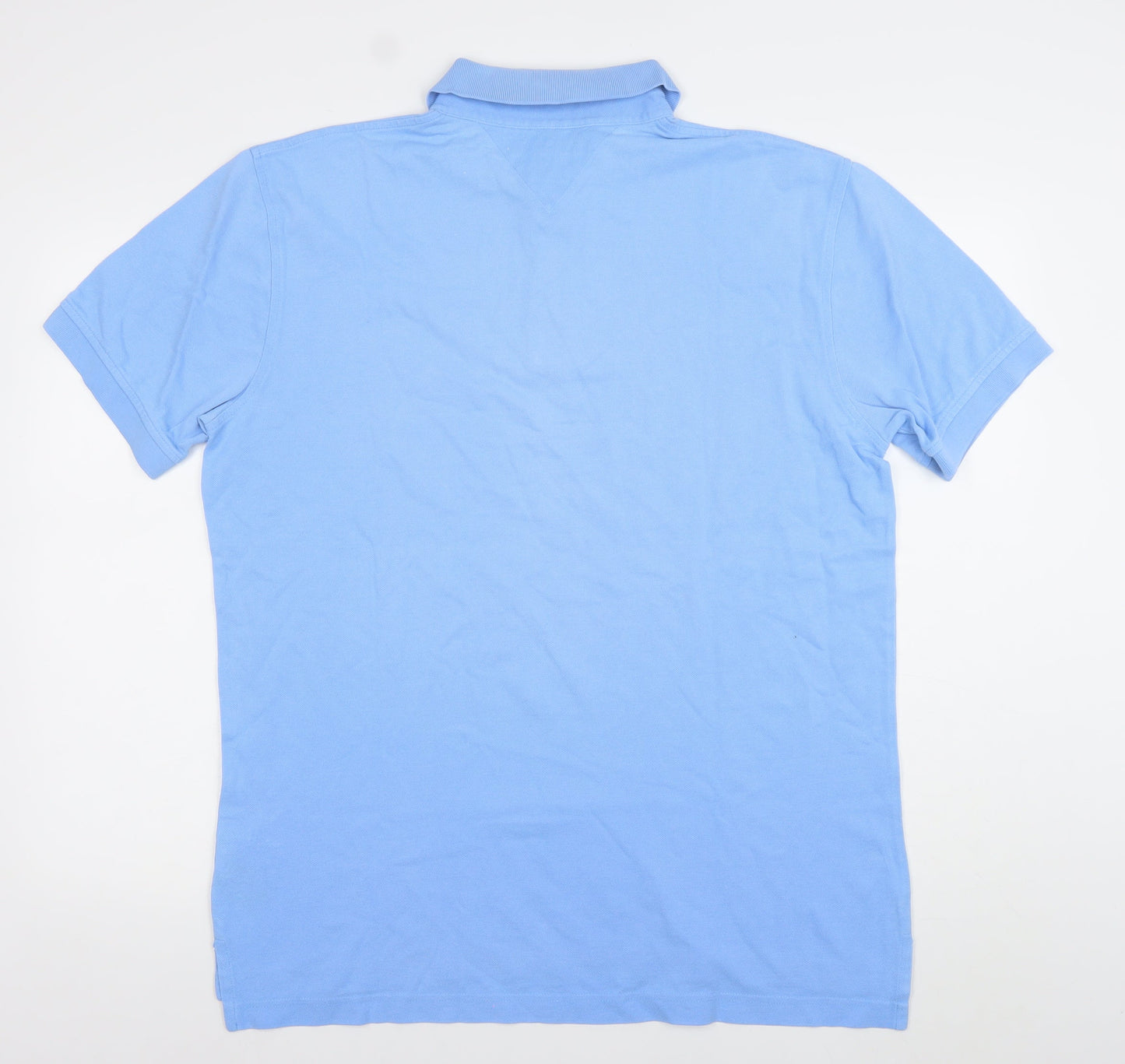 Tommy Hilfiger Men's Blue XL Cotton Polo Shirt Classic Fit